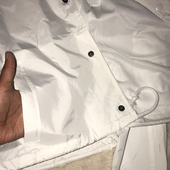 Champion cropped wind jacket zip white NWT medium - Picture 8 of 15